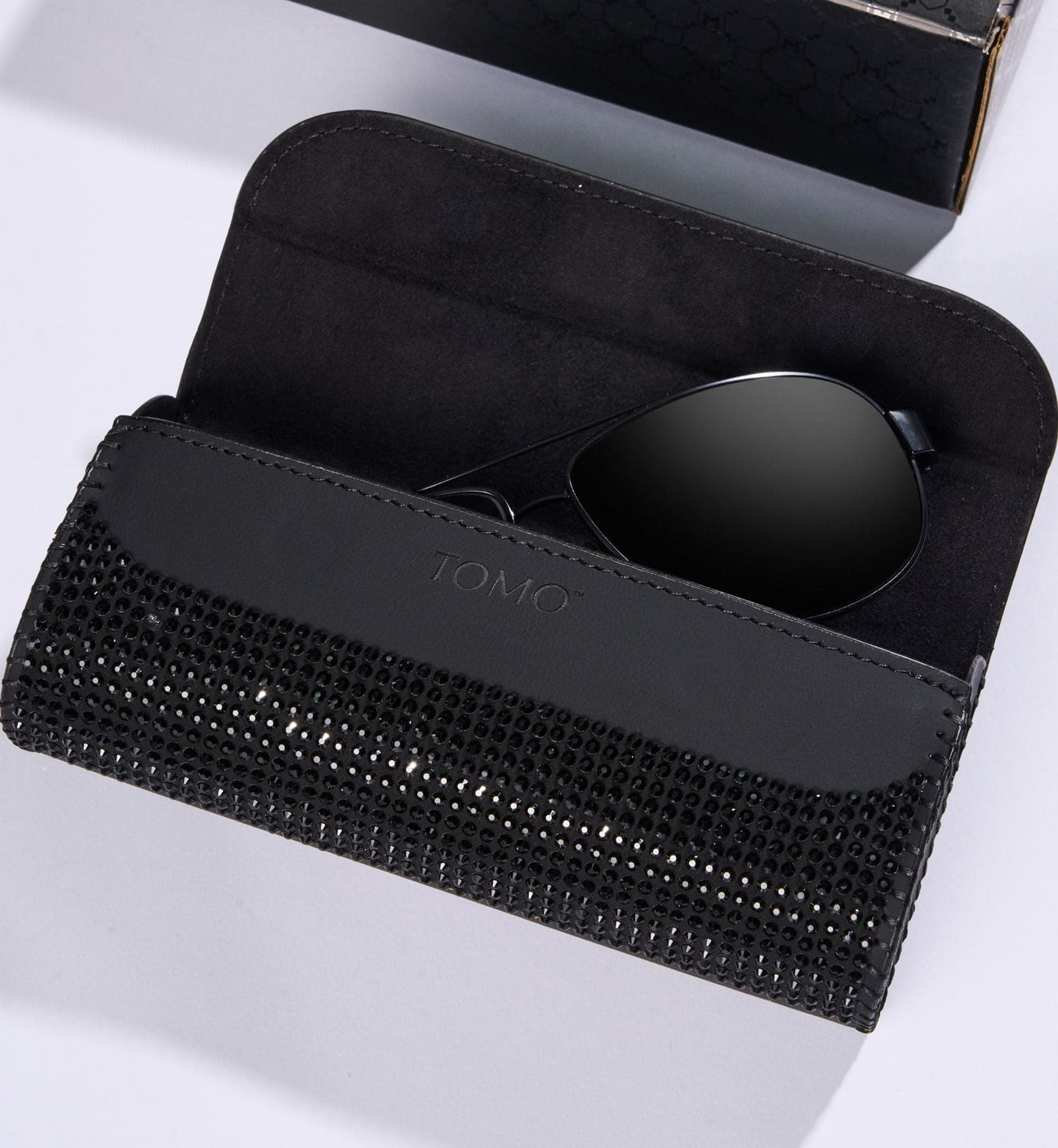 TOMO's Sunglasses Case - Black Diamond