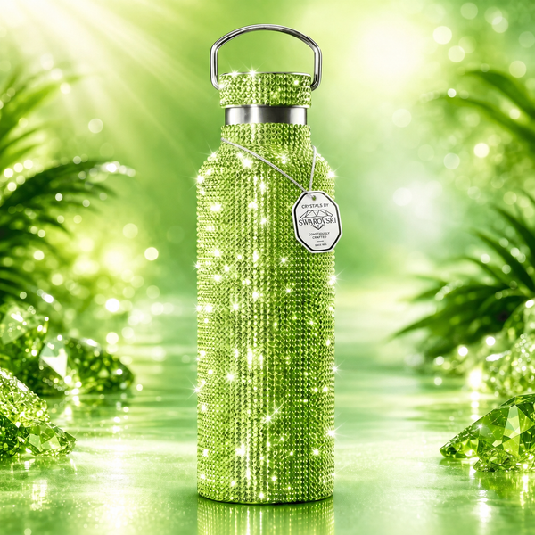 Crystal Water Bottle | TOMO Élite Citrus Green – Swarovski