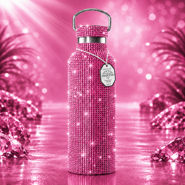 Crystal Water Bottle | TOMO Elitè Rose – Swarovski® Crystal